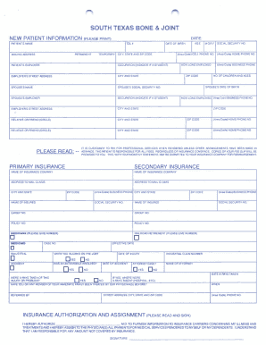 New Patient Information Form