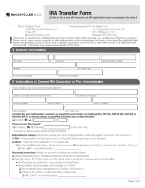 IRA Transfer Form
