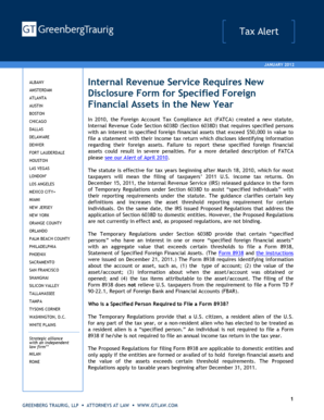 IRS Form 8938 Disclosure Requirements
