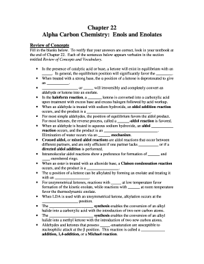 Chemistry Review of Concepts and Skills