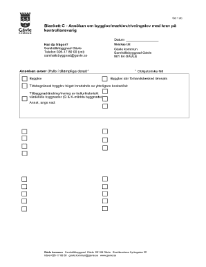 Building Permit Application