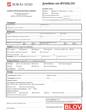 Swedish Building Permit Application