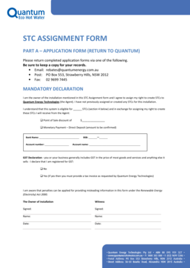 STC Assignment Form