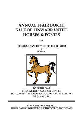 Annual ffair borth sale of unwarranted horses amp ponies