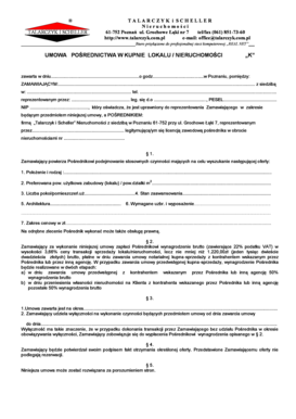 Real Estate Brokerage Agreement