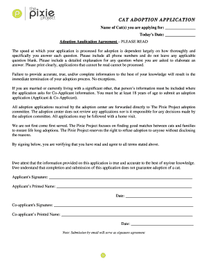 Cat Adoption Application