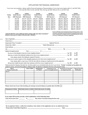 Application for Financial Assistance