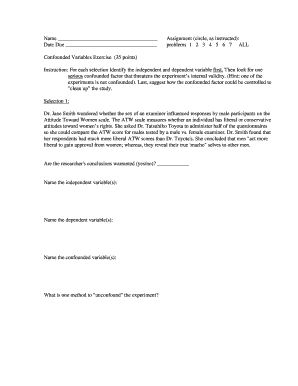 Confounded Variables Exercise