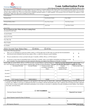 Loan Authorization Form