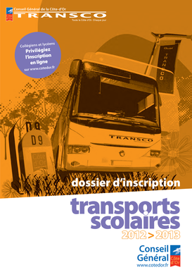 Formulaire d’inscription aux transports scolaires