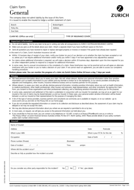 Insurance Claim Form