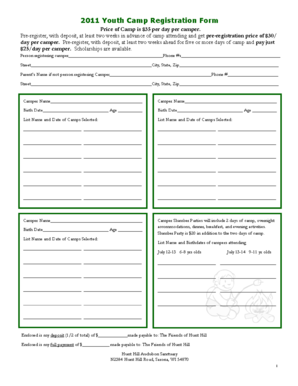 Thank you for registering for our Day Camp Series - hunthill