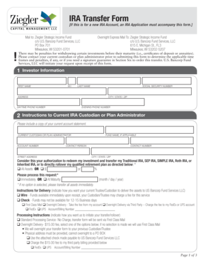 IRA Transfer Form
