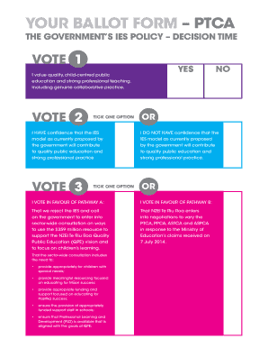 PTCA Ballot Form