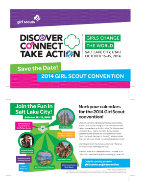 National Convention Save the Date.indd - Girl Scouts of Southern ... - gsofsi