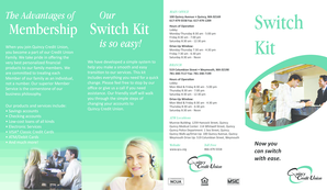 Quincy Credit Union Membership Switch Kit