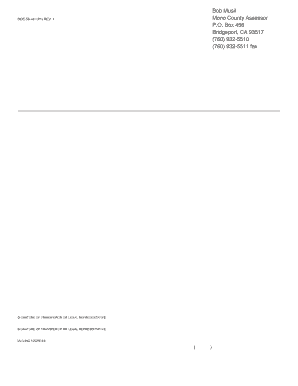 California Claim for Reassessment Exclusion for Parent-Child Transfer