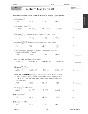 chapter 7 test form 2b