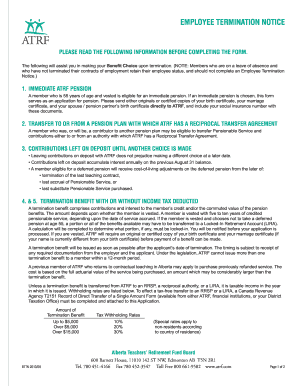 Employee Termination Notice