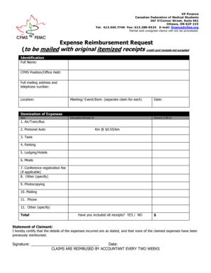 Jul 2013Expense Reimbursement Claim Form.doc