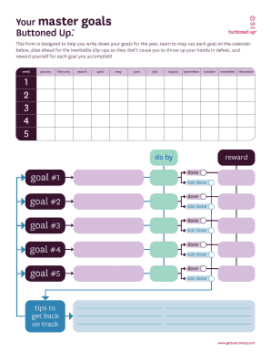 Yearly Goals Planning Form