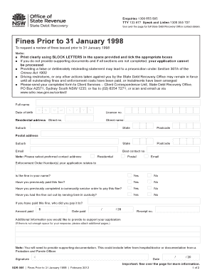 NSW Fines Review Application