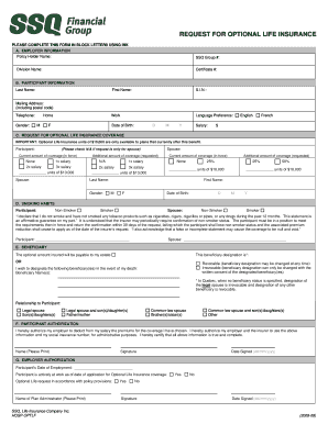 Request for Optional Life Insurance