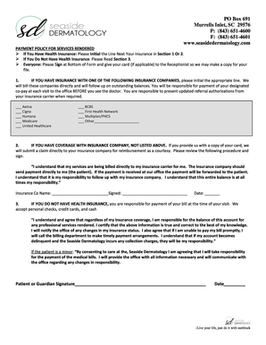 Payment Policy Form