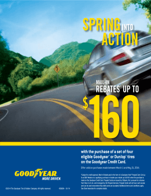 Goodyear Tire Rebate Form