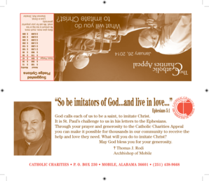 Catholic Charities Appeal Donation Form