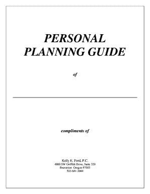 Personal Planning Guide