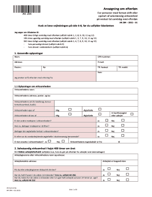 Danish Early Retirement Application