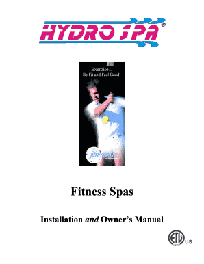 Hydro Spa Installation and Owner's Manual