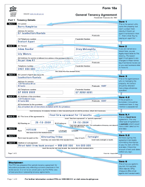 Queensland Residential Tenancy Agreement