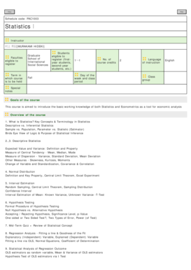 Close Print Schedule code: PAC1003 Statistics - economics ynu ac