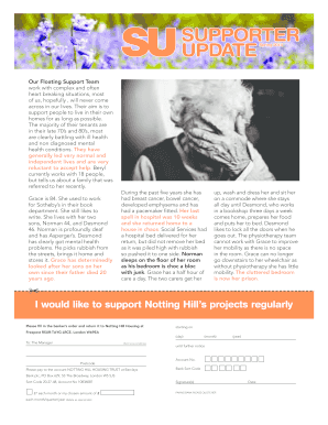 Notting Hill Housing Trust Donation Form