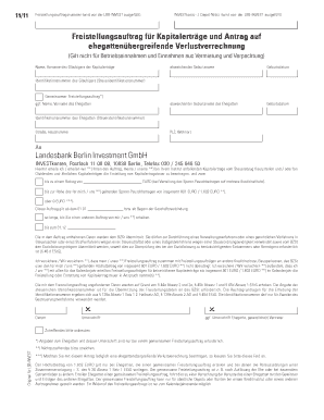 Freistellungsauftrag für Kapitalerträge