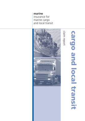 Marine Cargo and Local Transit Claim Report