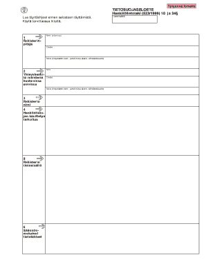 Personal Data Protection Register Description
