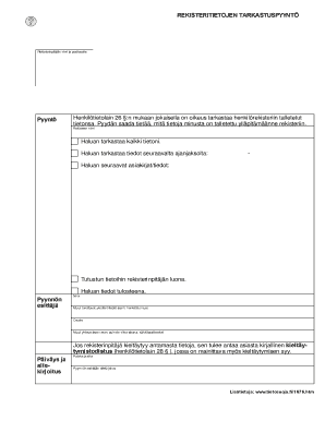 Personal Data Inspection Request