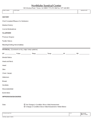 Patient Admission Form