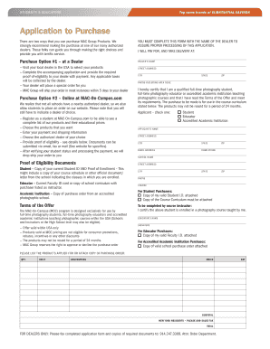 MAC Group Student/Educator Purchase Application