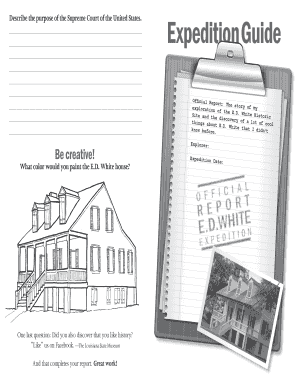E.D. White Historic Site Expedition Guide