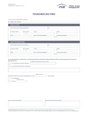 PGE Power Authorization Form