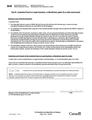 Canada Education Savings Grant Application