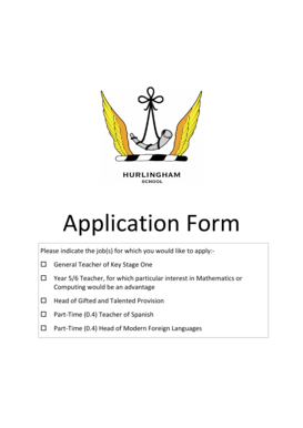 UK Teacher Application Form