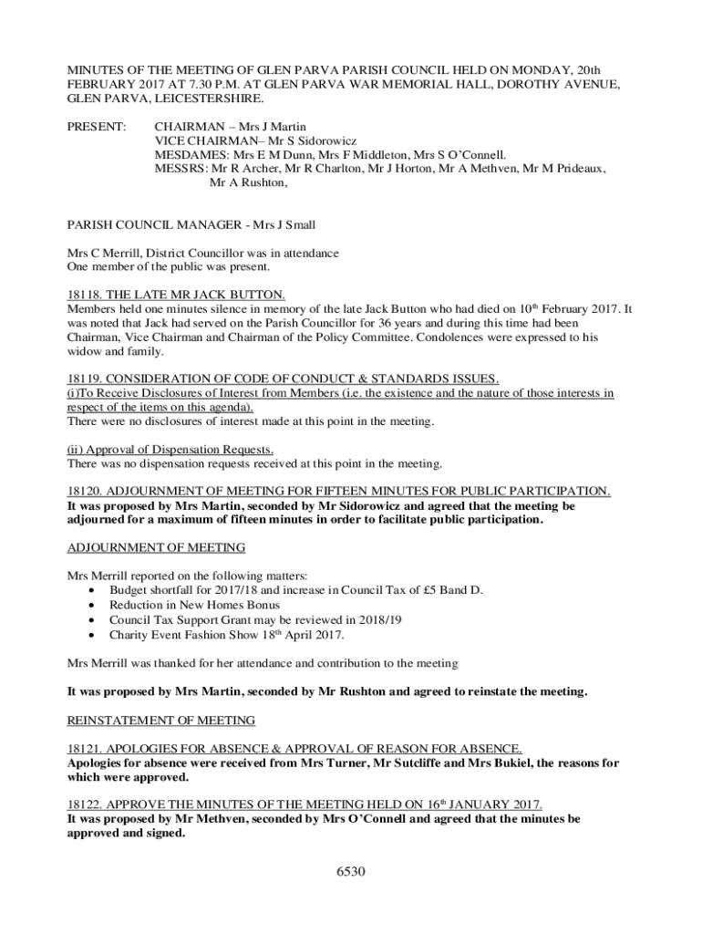 Fillable Online AT GLEN PARVA WAR MEMORIAL HALL, DOROTHY AVENUE, Fax