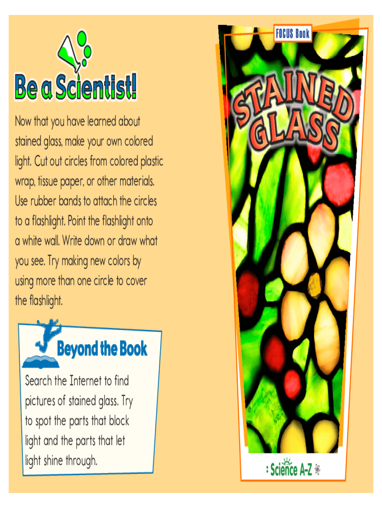 Fillable Online Easy Craft Ideas How to Make Stained Glass with Tissue