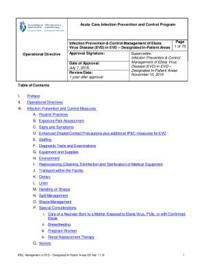 Infection Prevention and Control Guidelines - MN Dept. of Health