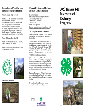 International 4-H Youth Exchange (IFYE) Programs
